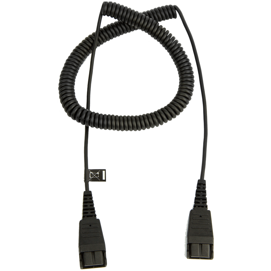 JABRA Extension cord, QD to QD, coiled, 0,5 - 2 meters (8730-009)