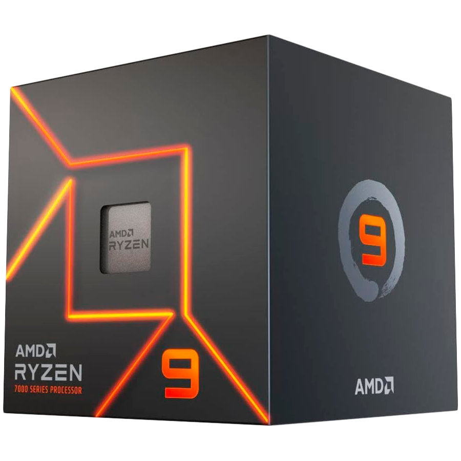 AMD CPU Desktop Ryzen 9 12C/24T 7900 (5.4GHz Max Boost,76MB,65W,AM5) box, with Radeon Graphics (100-100000590WOF)