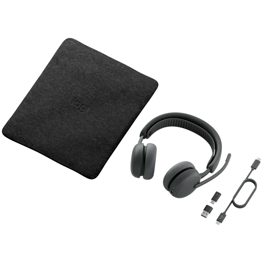 LOGITECH Zone Wireless 2 ES for B - HEADSET - GRAPHITE - BT/CORDED - EMEA28i-935 - A00197,TEAMS (981-001493) - imagine 6