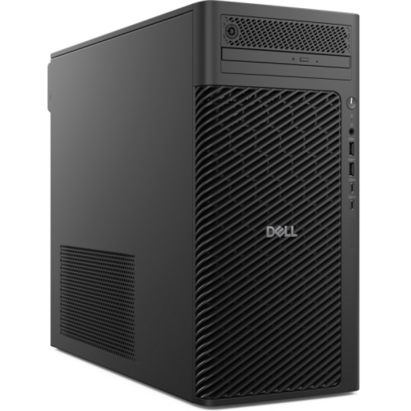 Dell Pro Max Tower T2, 1500W Platinum, ENERGY STAR Qualified, EPEAT 2018 Registered (Gold) , Intel Core Ultra 9 285K (36 MB cache, 24 cores, 24 threads, 3.2 GHz to 5.7 GHz, 125W), NVIDIA RTX 4000 ADA, 20 GB GDDR6, 4 DP, 64GB: 4 x 16 GB, DDR5, 4800 MT/s, non-ECC, 2TB SSD TLC with DRAM M.2 2280 PCIe (DLFCT2250U96424RTXWP)