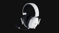 Casti wireless Razer Blackshark V3, micrfon uni-directional, frecventa microfon 60 - 16000, THX Spatial audio, izolare fonică activă, sistem sunet 7.1, frecventa 20 - 28000, autonomie 70 ore, alb (RZ04-05410400-R3M1)