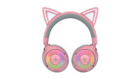 Casti wireless Razer Kraken Kitty V3 Pro, THX Spatial Audio, iluminare RGB, frecventa raspuns 20 Hz - 28 kHz, microfon detasabil unidirectional, roz (RZ04-05170200-R3M1)