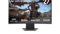 Monitor LG 27" 27GS60QC-B.AEUQ, Curvature: 1000R, Diagonal (inch): 27, Diagonal (cm): 68, Aspect ratio: 16:9, Panel: VA, Resolution: 2560x1440, Refresh Rate: 180Hz, Response time GtG: 1ms, Brightness (max): 300 cd/m², Contrast (static) : 3000:1, Viewing angle: 178/178, Color Gamut Type: sRGB, Color (27GS60QC-B.AEUQ)