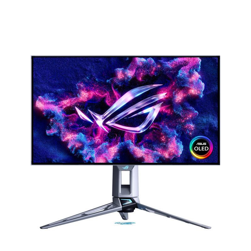 Monitor Asus 26.5" PG27AQWP-W, Diagonal (inch): 26.5, Diagonal (cm): 67, Aspect ratio: 16:9, Panel: WOLED, Resolution: 2560x1440, Refresh Rate: 540Hz, Response time GtG: 0.02ms, Brightness (max): 1500 cd/m², Contrast (static) : 1.5M:1, Viewing angle: 178/178, Color Gamut Type: DCI-P3, Color Gamut (PG27AQWP-W)