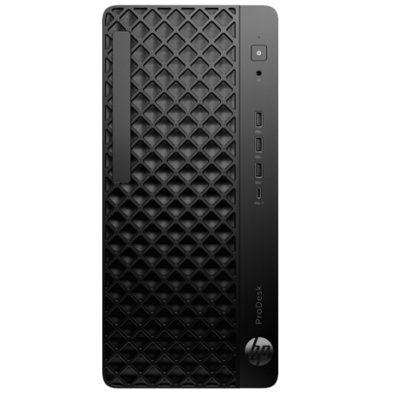 Desktop HP ProDesk 4 G1i Tower, Intel Core Ultra 5 225 10-Core (3.3GHz, up to 4.9GHz, 20MB), video integrat Intel UHD Graphics, RAM 16GB DDR5 5600MHz (1x16GB), SSD 1TB PCIe-5x4 2280 M.2, no ODD, LAN 10/100/1000, Intel AX211 Wi-Fi 6E + Bluetooth 5.3, porturi: 3x USB Type-A 10Gbps/ 2x USB Type-A (9H7D4ET)