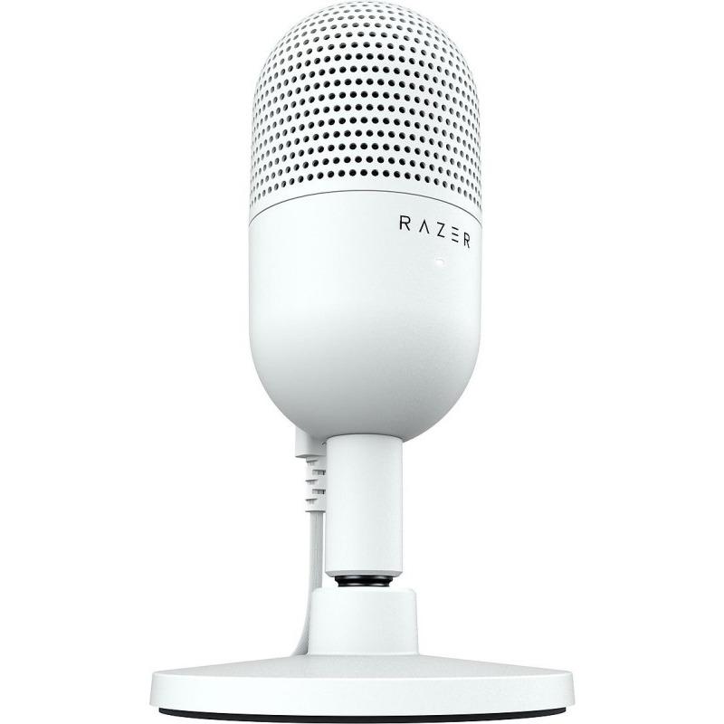 Microfon Razer Seiren V3 Mini White USB, frecventa raspuns 20 Hz - 20000 Hz, sensibilitate 110 dB (THD > 1% at 1 kHz), alb (RZ19-05050300-R3M1)