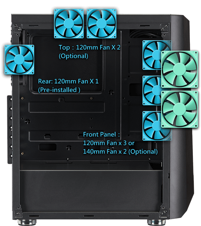 Carcasa FSP CMT151 TG ARGB Mid-Tower NEGRU (CMT151)