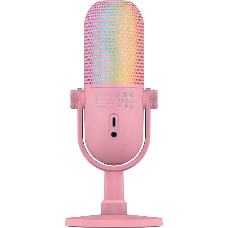 Microfon Razer Seiren V3 Mini Chroma RGB USB, frecventa raspuns 20 Hz - 20000 Hz, sensibilitate 110 dB (THD > 1% at 1 kHz), negru (RZ19-05060300-R3M1)