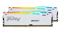 Memorie RAM Kingston FURY Beast RGB White 32GB DDR5 6000MHz CL30 Dual Channel Kit (KF560C30BWEAK2-32)