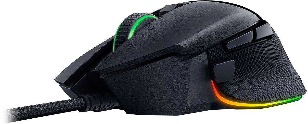 Razer Basilisk V3 35K, cu fir, bluetooth, rezolutie maxima 35000 DPI, 11 butoane programabile, autonomie pana la 140h (mod wireless, miscare constanta la 1000Hz), pana la 210h (mod bluetooth), iluminare Razer Chroma™ RGB, senzor Focus Pro 35K Optical Sensor Gen-2, negru (RZ01-05230100-R3M1)