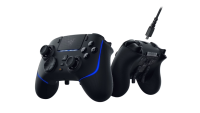 Controller Razer Wolverine V2 Pro pentru PS5 si PC, conectivitate HyperSpeed Wireless si cu fir, lumini razer Chroma, butoane mecanice Razer™ Mecha-Tactile, durata de viata baterie pana la 10 ore cu Chroma, pana la 28 de ore fara Chroma, negru (RZ06-04710100-R3G1)