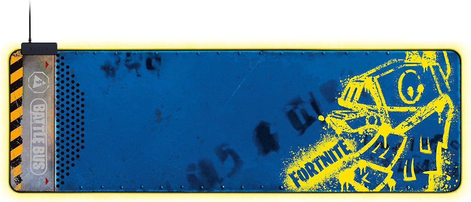 Mousepad Razer Goliathus Extended Chroma - Fortnite Edition, dimensiuni: 920 x 294 x 3 mm, suprafata din material textil microtexturat, iluminare Razer Chroma RGB, multicolor (RZ02-02500800-R3M1)