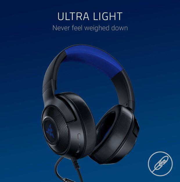 Casti cu microfon Razer gaming, Kraken X for Console, blue (RZ04-02890200-R3M1)