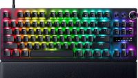 Tastatura Razer BlackWidow V4 Pro 75% ISO, wireless, bluetooth, cu fir, layout US, tip switch Razer™ Mechanical Switches Gen-3 (Tactile), iluminare Razer Chroma™ RGB, conectivitate wireless (2.4 GHz), bluetooth 5.1, sau Type-C, include wrist-rest magnetic, negru (RZ03-05130300-R3E1)