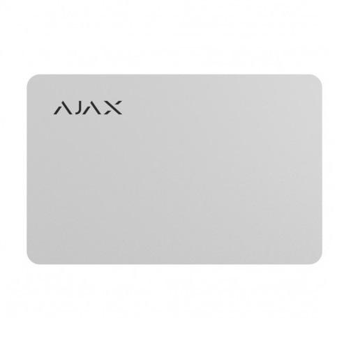 Cartela de proximitate Ajax Pass WH, 13.56 MHz, alb;Criptare 128-bit; Protectii: criptare, autentificare, interceptie semnal; Conectare: max 13 hub-uri; Capacitate sistem: max 50 - Hub 2, max 99 - Hub Plus, max 200 - Hub 2 Plus; Temperatura de functionare: -10°C - 40°C; Dimensiune: 86 x 54 x 0.8 mm (PASS WH)