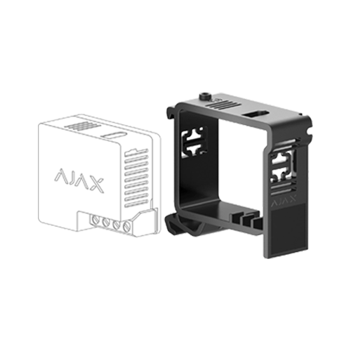 "Suport releu pentru sina DIN - AJAX;Permite montajul releelor de la AJAX pe sine DIN. Material: policarbonat; Dimensiuni: 52 × 41 × 18 mm, Greutate: 9 g; Temperatura utilizare: -25°C la +60°C" (DINHOLDER-40696)