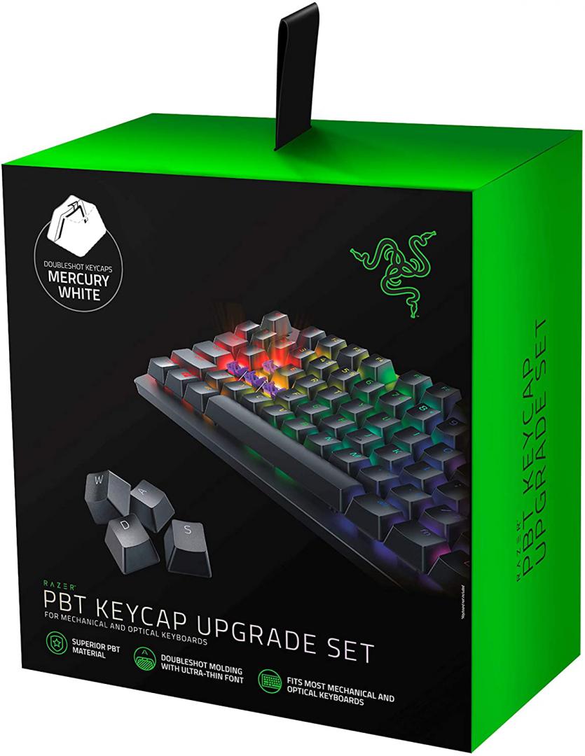 Accesoriu Razer PBT Keycap Upgrade Set, alba (RC21-01490200-R3M1)