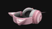 Casti cu microfon Razer Kraken Kitty Ed. Quartz USB 7.1 Surround Sound, negru (RZ04-02980200-R3M1)