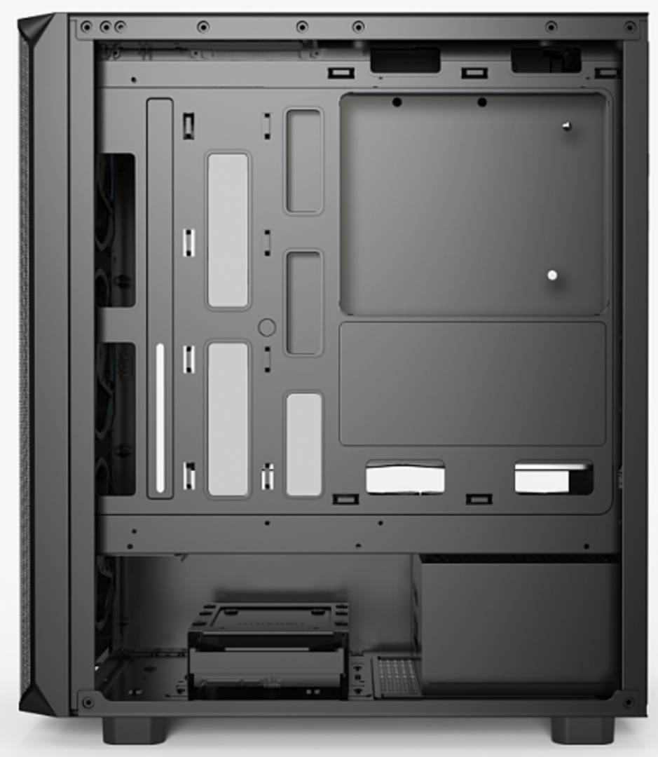 Carcasa gaming Serioux Vanguard, fara sursa, tip middle tower, capac superior cu filtru magnetic de praf, panoul lateral: sticla securizata, sasiu: SPCC 0.5T, USB2.0x2+HD Audio, USB 3.0 x1, porturi rezervate pentru ventilator:, față: 3 x ventilatoare fix de 120mm(incluse)ARGB, suportă cooler pe (SRXC-VANGUARD)