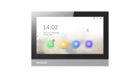 Monitor videointerfon WIFI 7" Hikvision DS-KH8350-WTE1/EU; ecran colorful TFT 7", rezolutie ecran 1024 × 600; Conectivitate: Retea wireless: Wi-Fi 802.11b/g/n; 1 RJ-45 10/100Mbps self-adaptive; TCP/IP, SIP, RTSP; microfon incorporat; 8x intrare alarma; Alimentare: IEEE802.3at, Standard PoE,12 VDC (DS-KH8380-WTE1/SF)