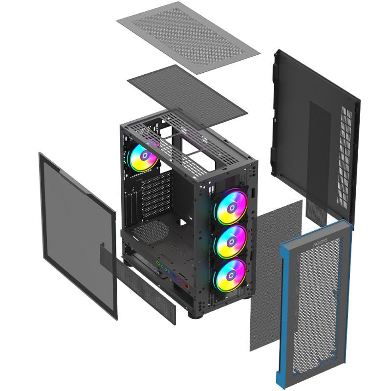 Carcasa Aqirys Sargas Mid Tower NEGRU (AQRYS_SARGAS)