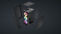 Carcasa Corsair 2000D Airflow RGB Mini-ITX NEGRU (CC-9011246-WW)