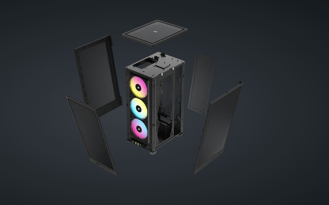 Carcasa Corsair 2000D Airflow RGB Mini-ITX NEGRU (CC-9011246-WW)