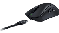 Mouse Razer DeathAdder V3 HyperSpeed EU, rezolutie 26000 DPI, senzor Focus X Optical, 8 butoane programabile, durata de viata baterie pana la 100 de ore in 1000 Hz si pana la 20 de ore in 8000 Hz, negru (RZ01-05140100-R3G1)