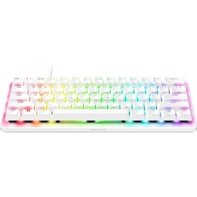 Tastatura Razer Huntsman V3 Pro Mini, swtich Razer™ Analog Optical Switch Gen-2, iluminare Razer Chroma RGB, US layout, alb (RZ03-04991700-R3M1)