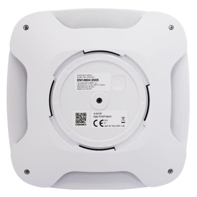 Detector de fum si temperatura FireProtect, wireless, alb - AJAX; Protectie eficienta de alarmare impotriva incendiilor, senzor optic, senzor temperatura, posibilitate operare stand-alone; Temperatura declansare alarma: +59°С ±2°С; Tip alarmare: optica + acustica; Alarmare acustica: 85 dB @ 3 m (FIREPROTECT WH)