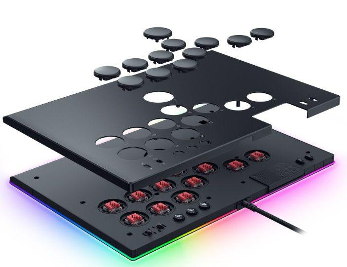 Controller Razer Kitsune All Buton Optical Arcade pentru PS5 si PC, iluminare RGB Chroma, conexiune USB-C, negru (RZ06-05020100-R3G1)