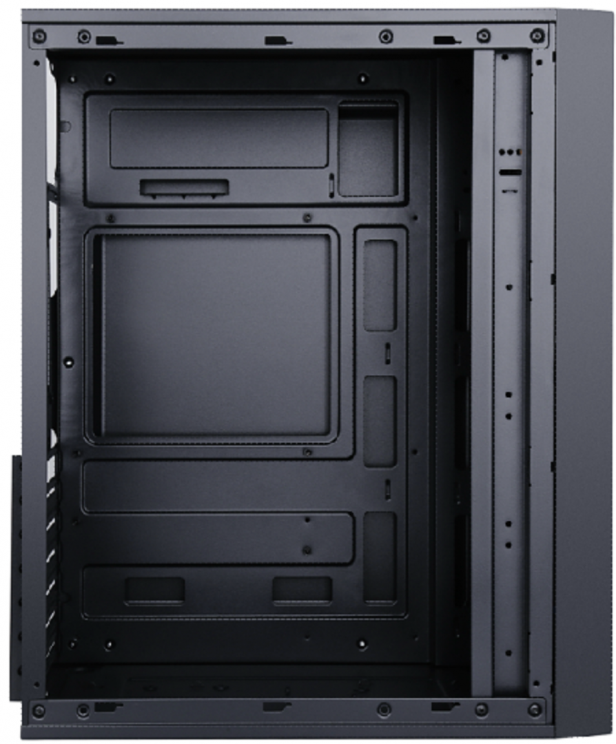 Carcasa gaming Serioux Classic01, fara sursa, tip middle tower, USB2.0x+HD Audio,USB3.0, porturi rezervate pentru ventilator: fata 2x120mm ventilatoareARGB (incluse), spate:1x120mm ventilator negru, controler 4 porturi,drive bays: HDD de 3.5'' x1, SSd de 2.5'' x1, Sloturi PCI x 7, dimensiune (SRXC-CLASSIC01)