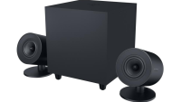 Gaming speakers 2.0 Razer Nommo V2 (+ subwoofer) - THX Spatial Audio (Advanced 7.1 surround sound) - Rear projection Razer Chroma RGB lighting - Down-Firing subwoofer with 5.5" driver - Razer wireless control Pod Ready - Cross platform compatibility (PC, PlayStation 4 and 5* via USB, or paired to (RZ05-04750100-R3G1)