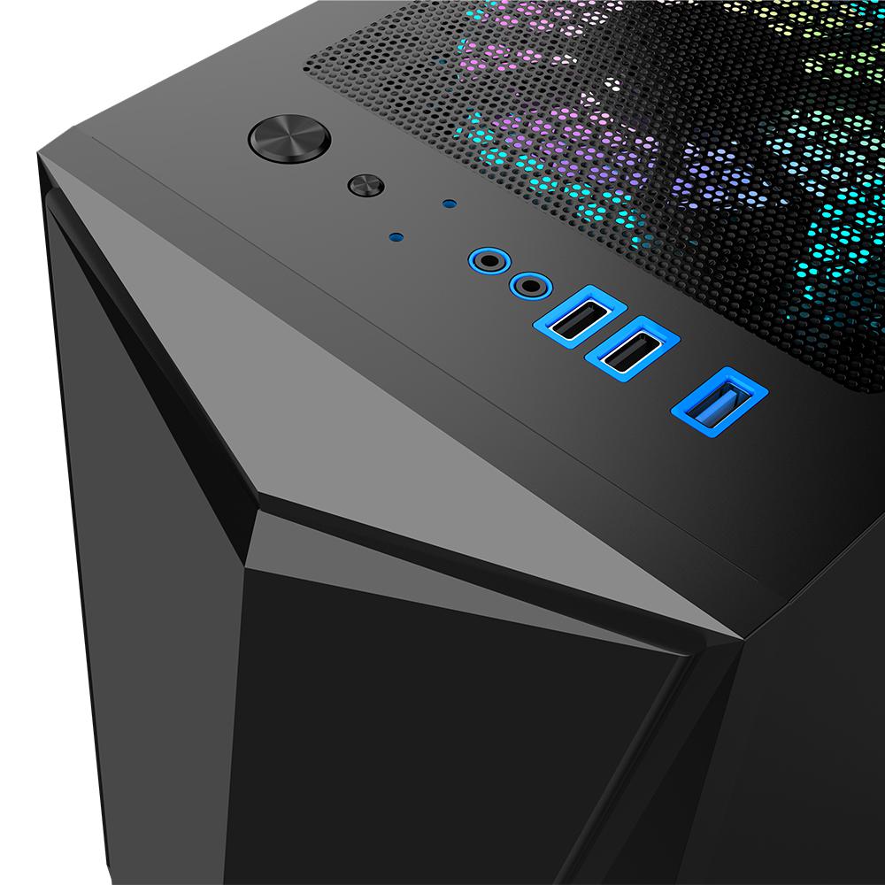 Carcasa 1STPLAYER Gaming DK-3 Mid Tower NEGRU (DK-3 BLACK)