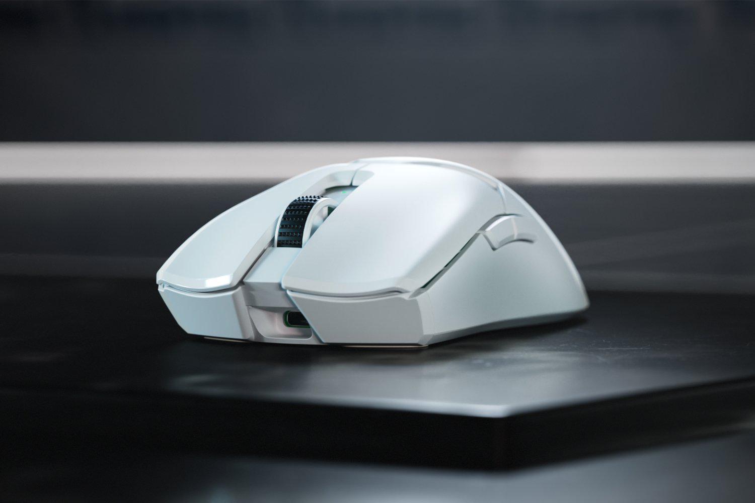 Mouse Razer Viper V2 Pro, Razer HyperSpeed Wireless, cu fir Speedflex Cable, viata baterie pana la 80h, White (RZ01-04390200-R3G1)