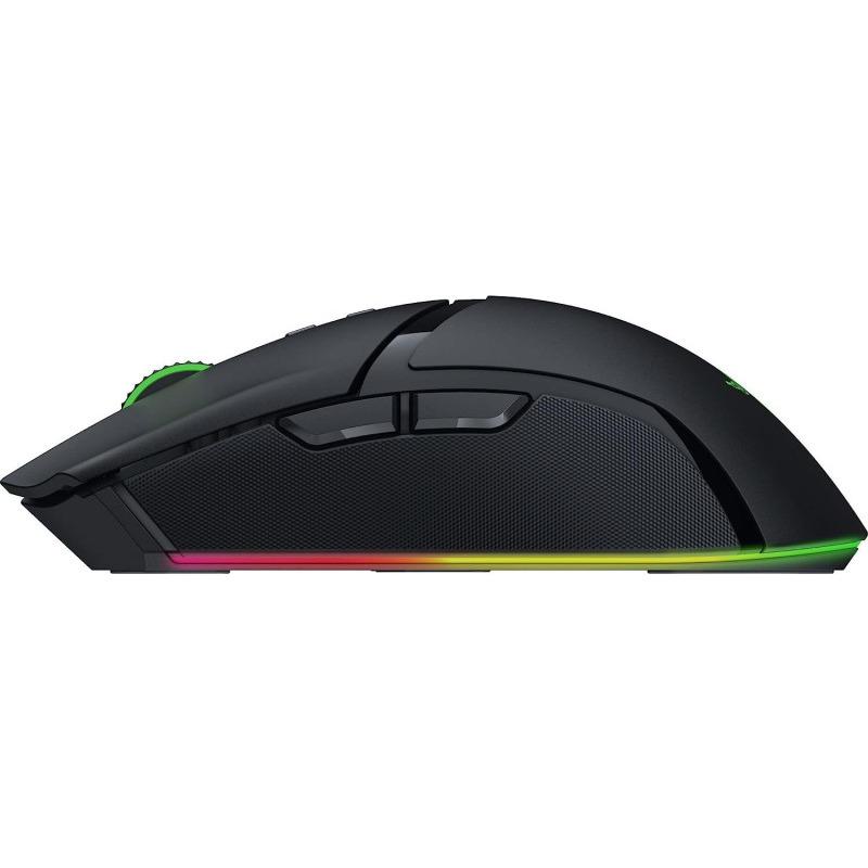 Mouse Razer Cobra Pro wireless, rezolutie 30000 dpi autonomie baterie pana la 100h (1000Hz), pana la 30h (4000Hz*), pana la 170h (Bluetooth), alb (RZ01-04660200-R3G1)