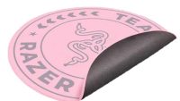 Covor de podea Razer Team, stratul superior: 100% catifea din poliester reciclat, stratul central: 100% material netesut reciclat, stratul inferior: strat de bază antiderapant din silicon, roz (RC81-03920300-R3M1)