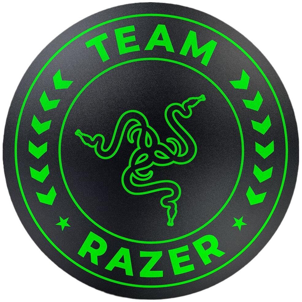 Covor de podea Razer Team Mat, bază anti-alunecaredimensiuni lățime: 1200 mm, adâncime: 1200 mm, negru/verde (RC81-03920200-R3M1)