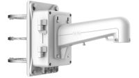 Suport de montaj pe stalp cu doza de conexiuni pentru camere PTZ Hikvision DS-1602ZJ-BOX-POLE, material aluminiu si otel, dimensiuni: 209.7×314×600.8mm, greutate: 6840g (DS-1602ZJ-BOX-POLE)