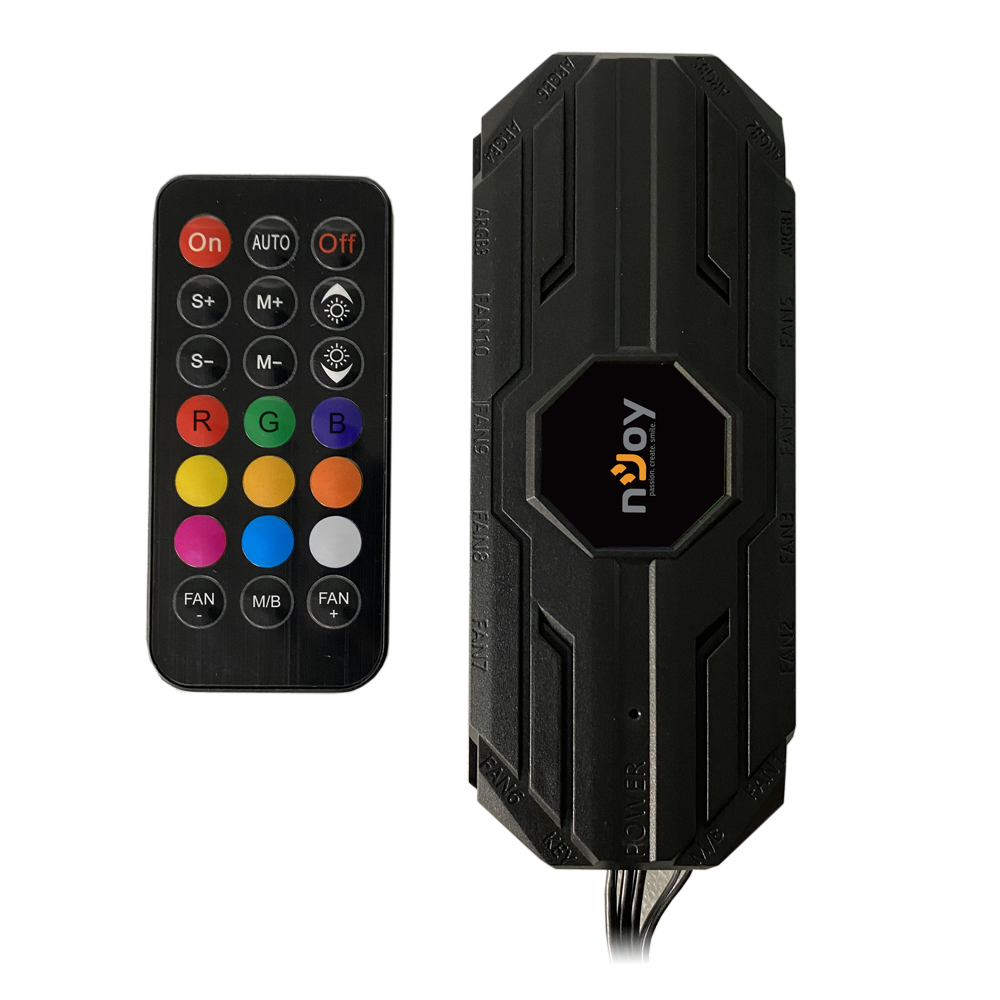 Carcasa nJoy Arena, Middle Tower NEGRU (CSMD-E000UAN-BL01B)