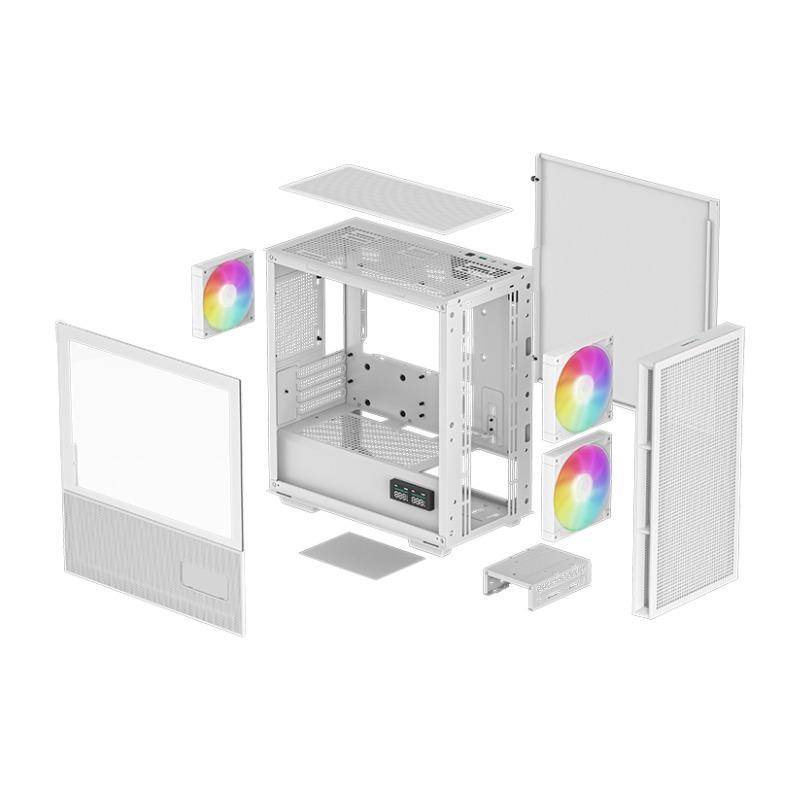 Carcasa DEEPCOOL CH360 DIGITAL Mini Tower ARGB ALB (R-CH360-WHAPE3D-G-1)