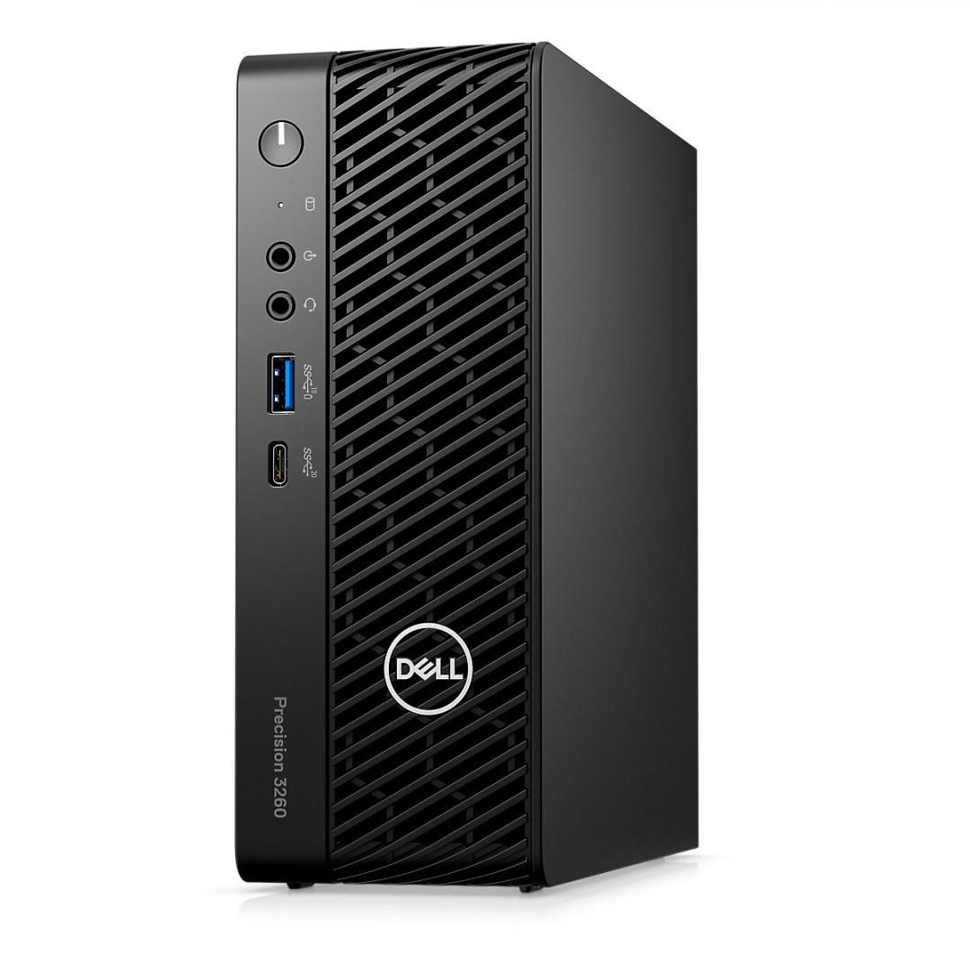 Precision Workstation DELL 3260 CFF CTO BASE, Intel i7-13700, 16GB, 512GB SSD, NVIDIA T1000, W11 Pro (N105P3260CFF_VP_WP)