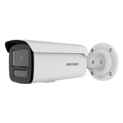 Camera de supraveghere IP Bullet 4MP Hikvision DS-2CD2T43G2- LIS2U/SL(2.8MM), lentila fixa 2.8mm, iluminare min: Color: 0.005 Lux @ (F1.6, AGC ON),B/W: 0 Lux cu IR 60m, microfon incorporat, difuzor incorporat, interfata audio: 1/1, alarma: 1/1, slot card de memorie: microSD/microSDHC/microSDXC maxim (DS-2CD2T43G2-LIS2U/SL(2.8MM))