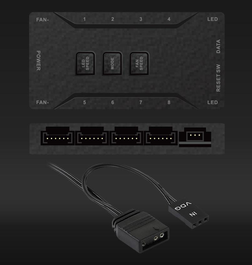 Carcasa Aqirys Wezen Midi Tower Black RGB (AQRYS_WEZENBK)