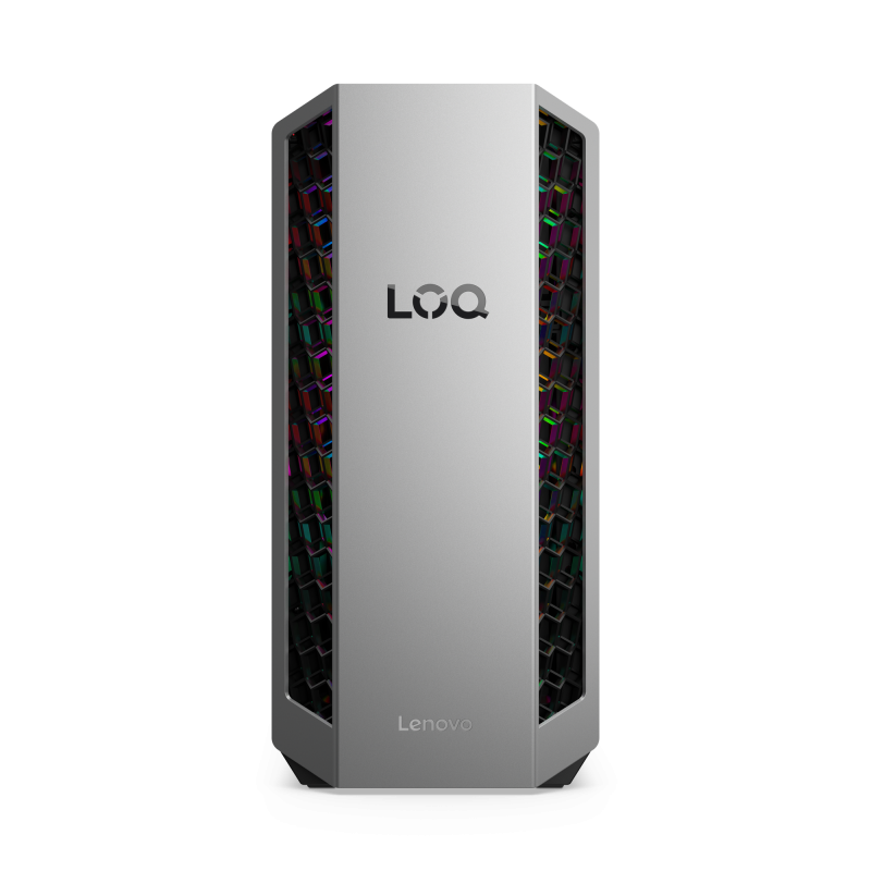 Desktop Gaming Lenovo LOQ Tower 26ADR10 , AMD Ryzen™ 7 8745HX (8C / 16T, 3.6 / 5.1GHz, 8MB L2 / 32MB L3), video NVIDIA® GeForce RTX™ 5070 12GB GDDR7, RAM 2x 16GB SODIMM DDR5-5200; Two DDR5 SODIMM slots, dual-channel capable; Up to 64GB DDR5-5200, 1x 1TB SSD M.2 2280 PCIe® 4.0x4 NVMe®, no ODD, no (91DF005VRM)
