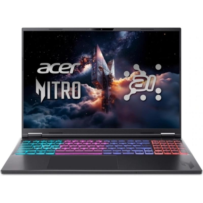 Laptop Gaming Acer Nitro 16S AI AN16S-61-R4UF, 16 inches (40.64 cm), Acer ComfyView™ WQXGA 180Hz IPS Display with 100% sRGB (matt), 2.560 x 1.600, 16:10, AMD Ryzen™ AI 9 365, 2 GHz base clock (up to 5 GHz max. boost clock), 24 MB, 10/20, AMD Ryzen™ AI (Up to 50 TOPS), video NVIDIA® GeForce RTX™ (NH.QXVEX.008)