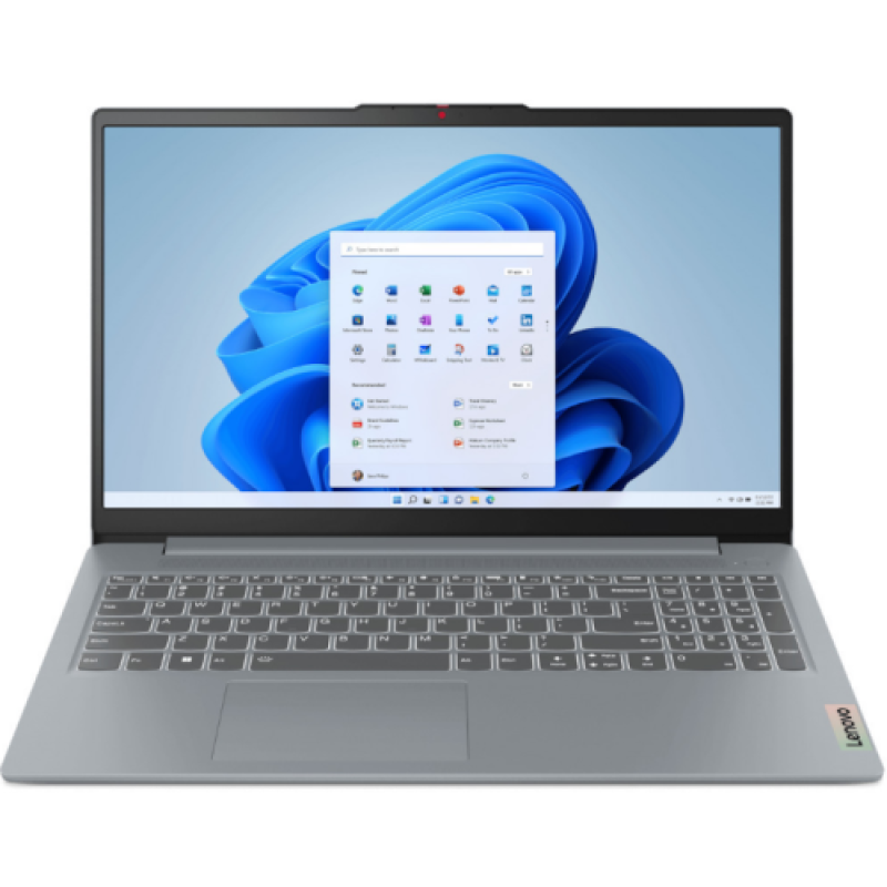 Laptop Lenovo IdeaPad Slim 3 15AMN8, 15.6" FHD (1920x1080) TN 250nits Anti-glare, AMD Ryzen™ 5 7520U (4C / 8T, 2.8 / 4.3GHz, 2MB L2 / 4MB L3), video Integrated AMD Radeon™ 610M Graphics, RAM 1x 16GB Soldered LPDDR5-5500; Memory soldered to systemboard, no slots, dual-channel; 16GB soldered memory (82XQ00JYRM)