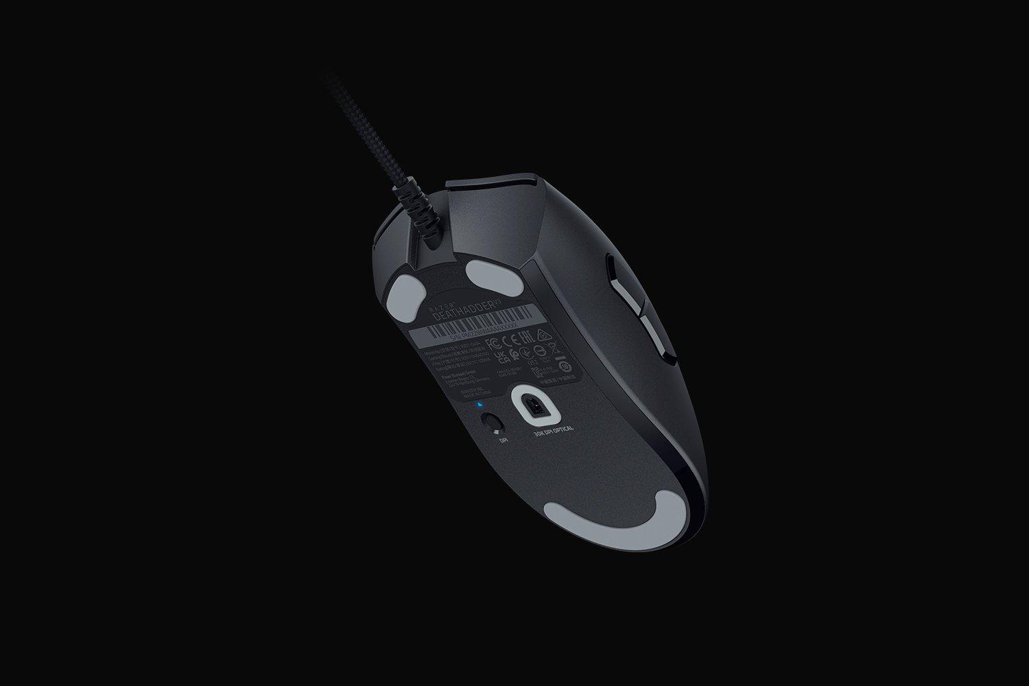 Mouse Razer Deathadder V3 - Ergonomic cu fir, 30000 DPI, negru (RZ01-04640100-R3M1)