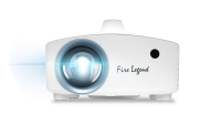 Videoproiector Fire Legend QF13s, LED 30.000 ore, 8.000 lumeni/ 350 ANSI standard, 1080p (1,920 x 1,080), Maximum: 4K2K (3,840 x 2,160), 16:9/ 4:3, 1.000:1, 1.37 (75"@1.7m), boxa 5W, HDMI, USB type A, AV (Composite + Audio R/L), DC Out (5V/1A, USB Type A 2.0), PC audio, 1.9 kg, culoare alb (MR.P0711.001)