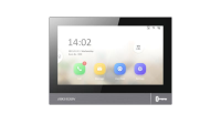 Monitor videointerfon WIFI 7" Hikvision DS-KH8381-WTE1/SF; ecran colorful IPS 7", rezolutie ecran 1024 × 600; Conectivitate: Retea wireless: Wi-Fi 802.11b/g/n; 1 RJ-45 10/100Mbps self-adaptive; TCP/IP, SIP, RTSP; microfon si difuzor incorporat; 8x intrare alarma; Alimentare: IEEE802.3at, Standard (DS-KH8381-WTE1/SF)